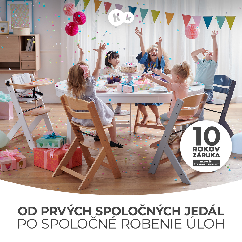 KINDERKRAFT Stolička jedálenská Enock Wooden