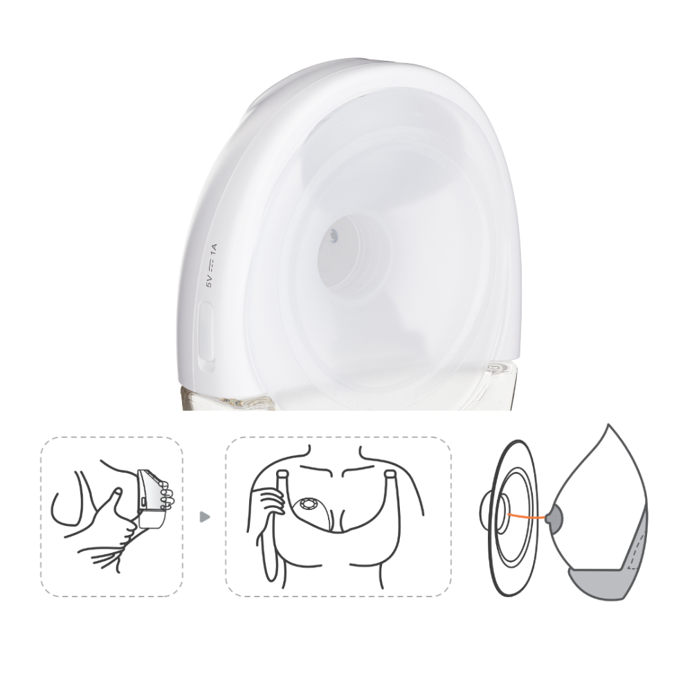 PETITE&amp;MARS Odsávačka materského mlieka elektrická handsfree Gaia Duo