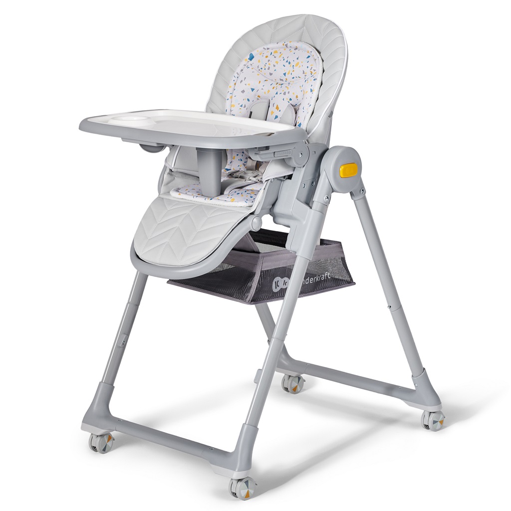 KINDERKRAFT SELECT Stolička jedálenská Lastree Grey, Premium