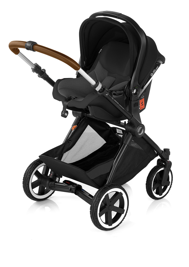 JANÉ Kočík kombinovaný Crosslight + korba Micro Pro + autosedačka Koos i-size Cold Black