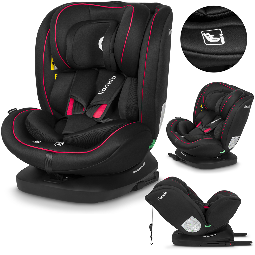 LIONELO Autosedačka Bastiaan i-Size (40-150 cm) Black Red