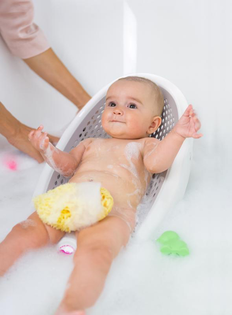 OK BABY Lehátko do vane skladacie mäkké protišmykové Jelly 0–8m Beige