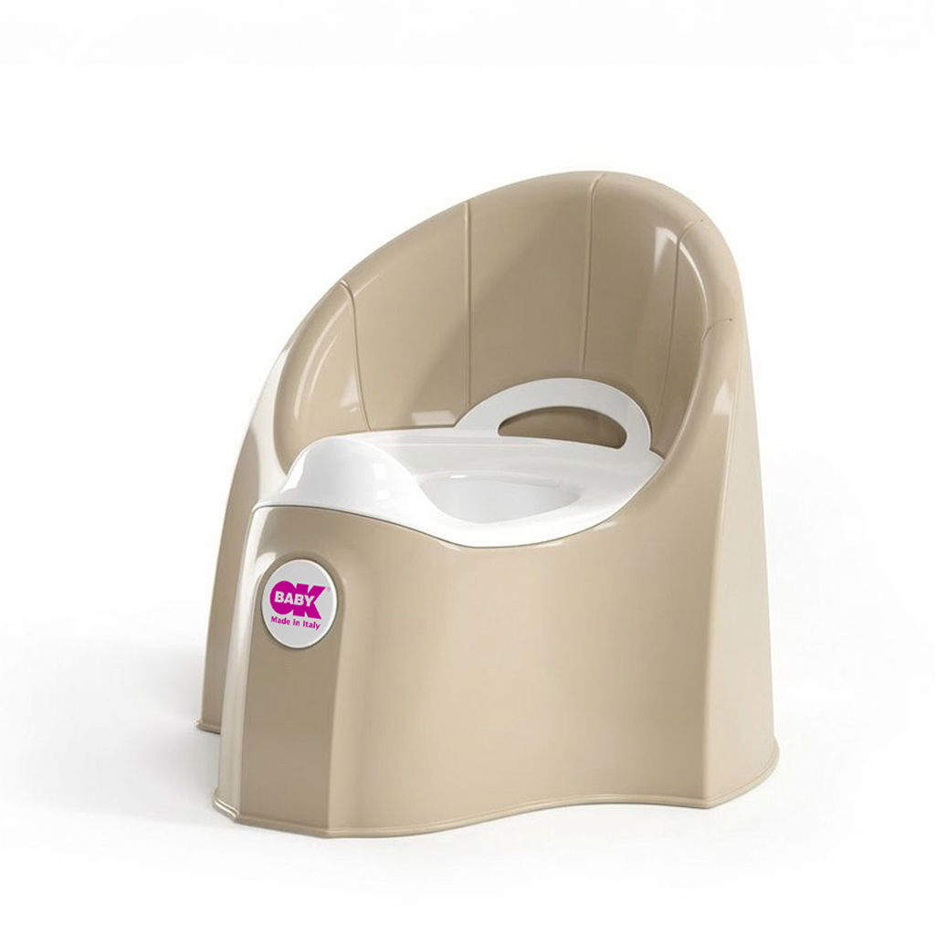 OK BABY Nočník ergonomický Pasha s vyberateľnou nádobou Beige