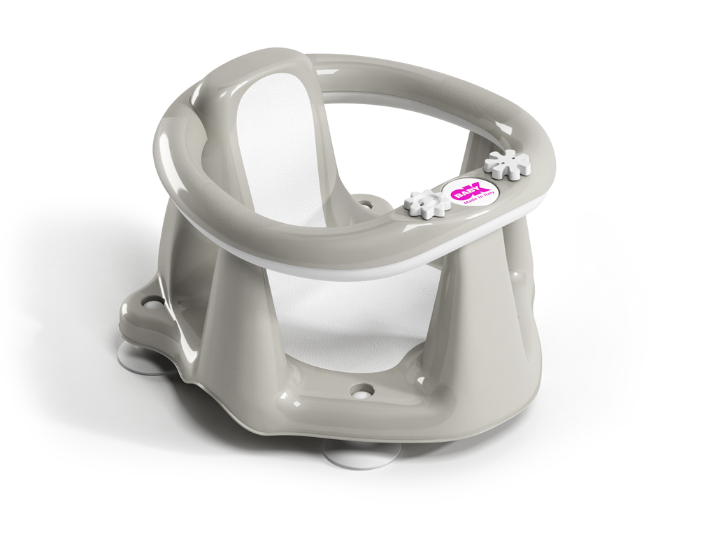 OK BABY Sedadlo do vane protišmykové Flipper Evolution s prísavkami 6–15m Grey
