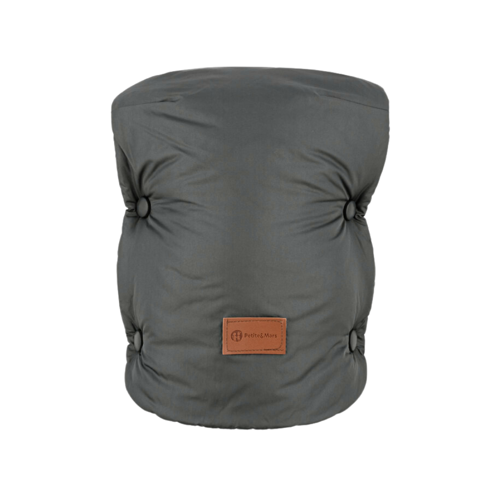 PETITE&amp;MARS Rukávnik / rukavice Jasie na kočík Charcoal Grey