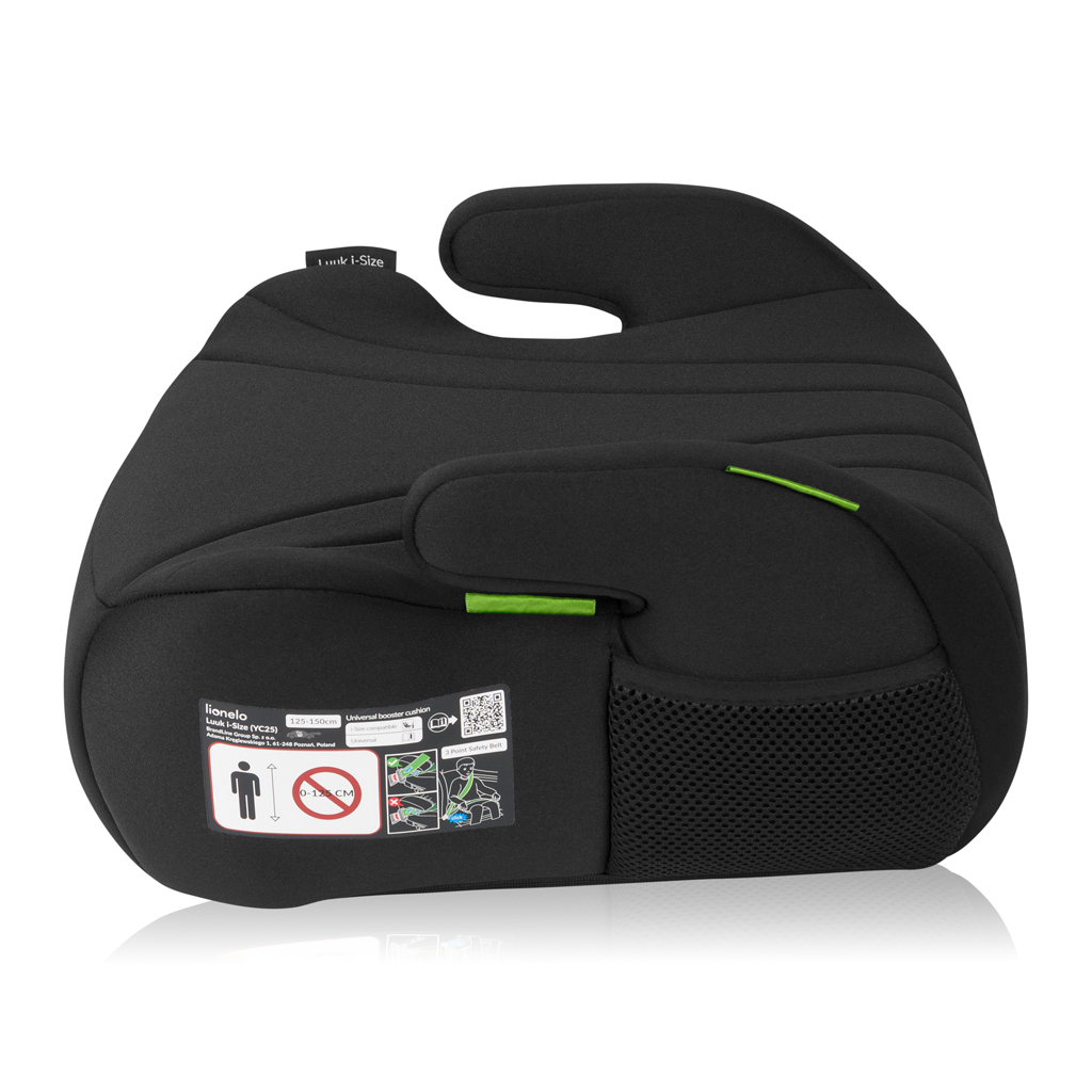 LIONELO Podsedák Luuk i-Size (125-150 cm) Black