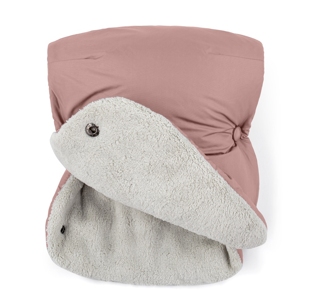 PETITE&amp;MARS Set zimný fusak Jibot 3v1 + rukavice na kočík Jasie Dusty Pink