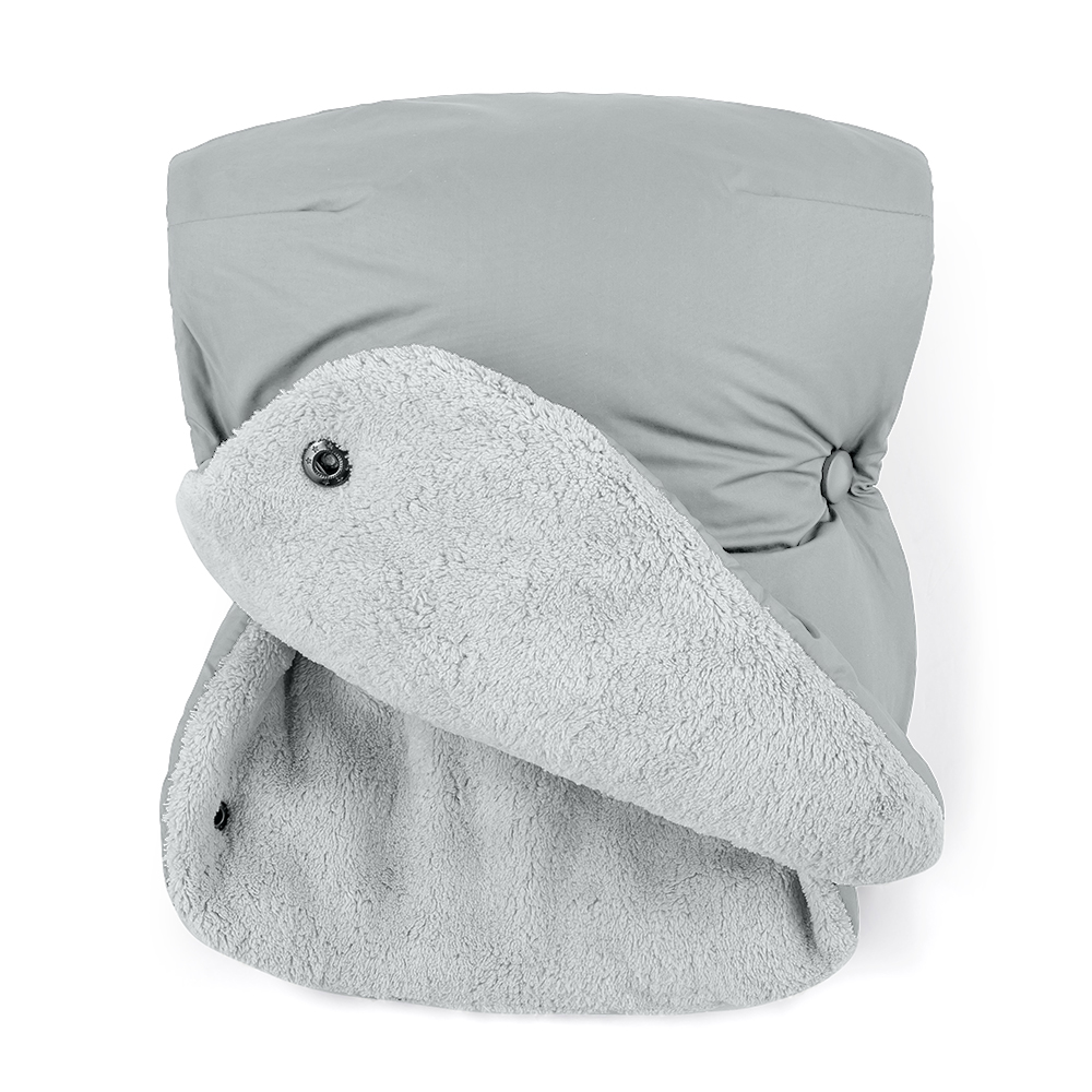 PETITE&amp;MARS Set zimný fusak Jibot 3v1 + rukavice na kočík Jasie Quiet Grey