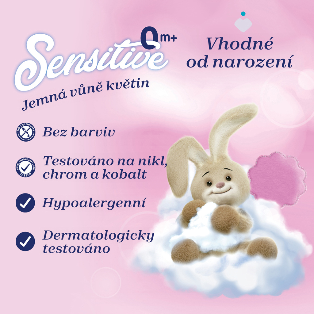 CHICCO Aviváž koncentrovaná Baby Sensitive Kvetinové objatie 750 ml + vlhčené obrúsky 72 ks zadarmo