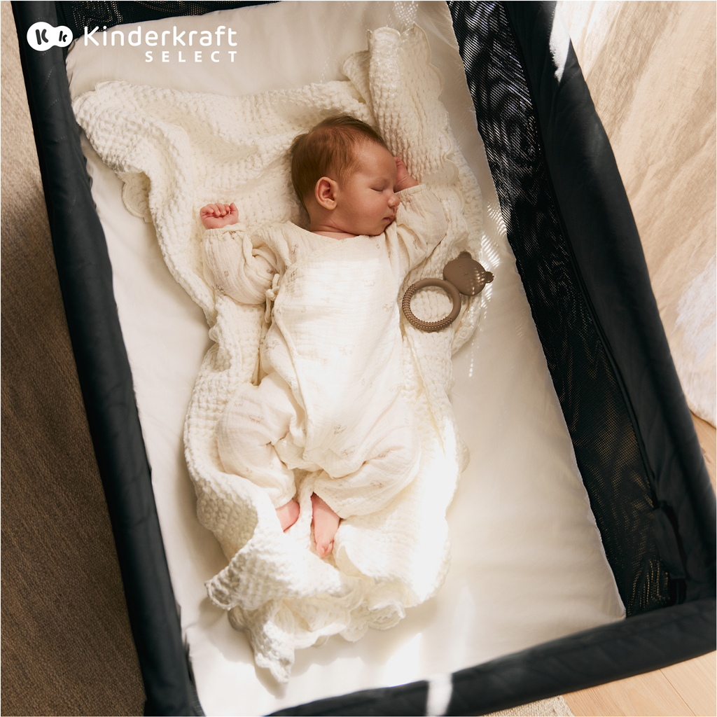 KINDERKRAFT SELECT Postieľka cestovná Moon Dream Beige