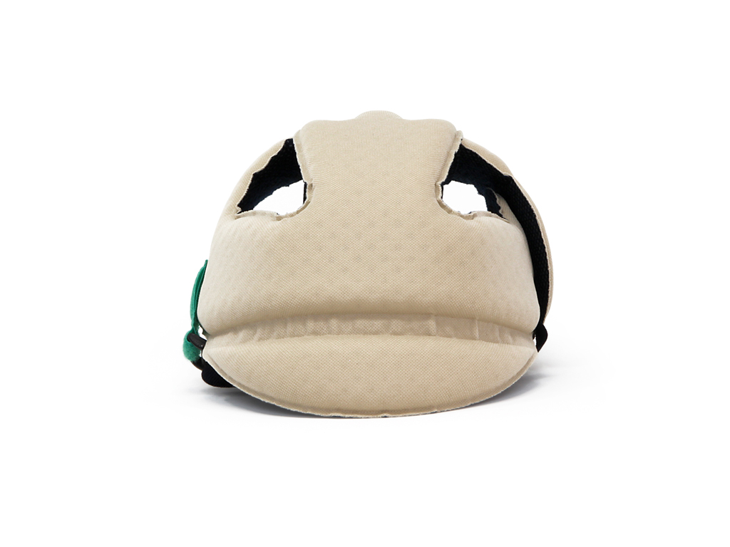 OK BABY Prilba detská ochranná na lozenie No Shock 8–18m obvod hlavy 44–52 cm Beige