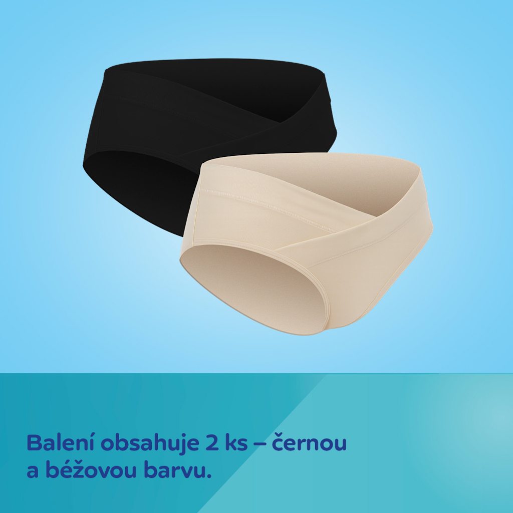 CANPOL BABIES Nohavičky tehotenské s nízkym pásom MumFIT L 2ks