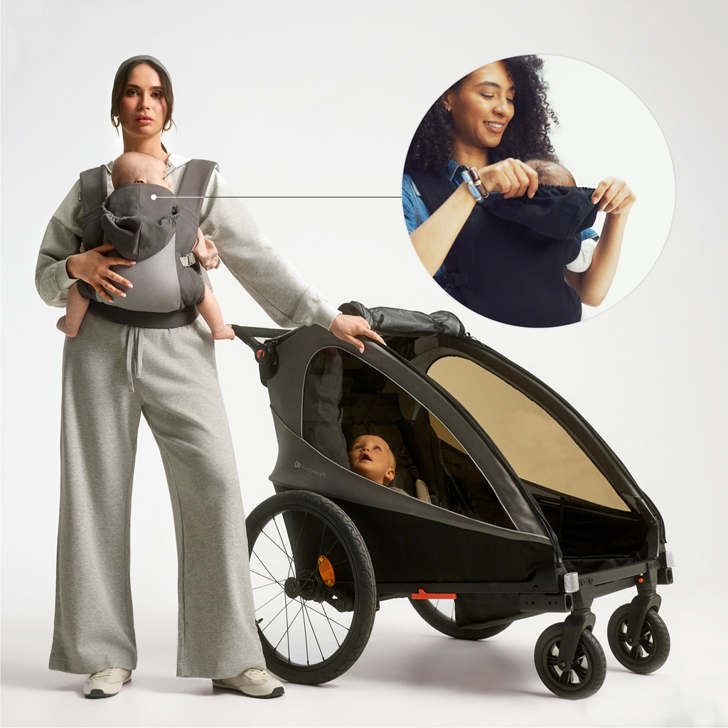 KINDERKRAFT Nosič detský CarryBee Black