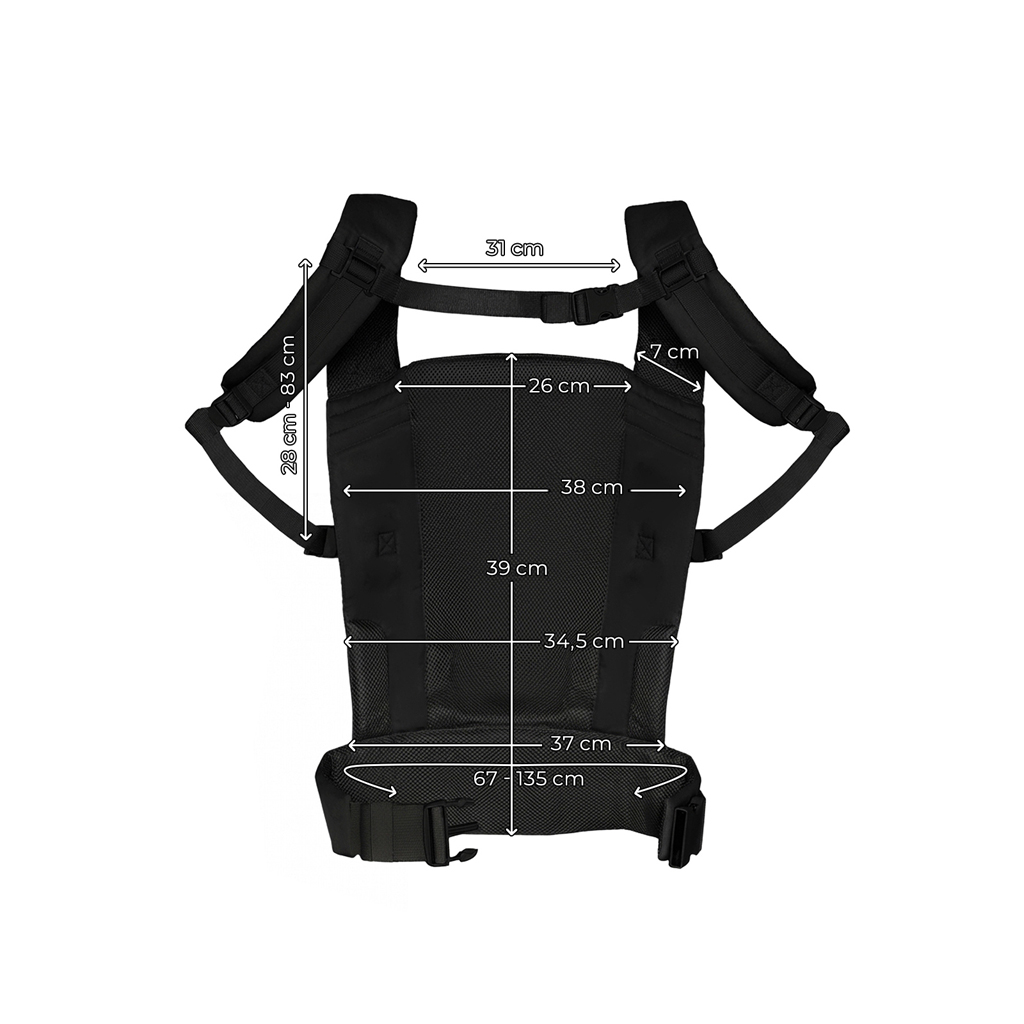 KINDERKRAFT Nosič detský CarryBee Black