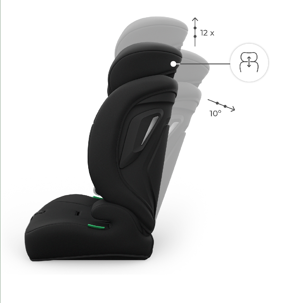 KINDERKRAFT Autosedačka Comfort Up 2 Plus i-Size (76-150 cm) Black