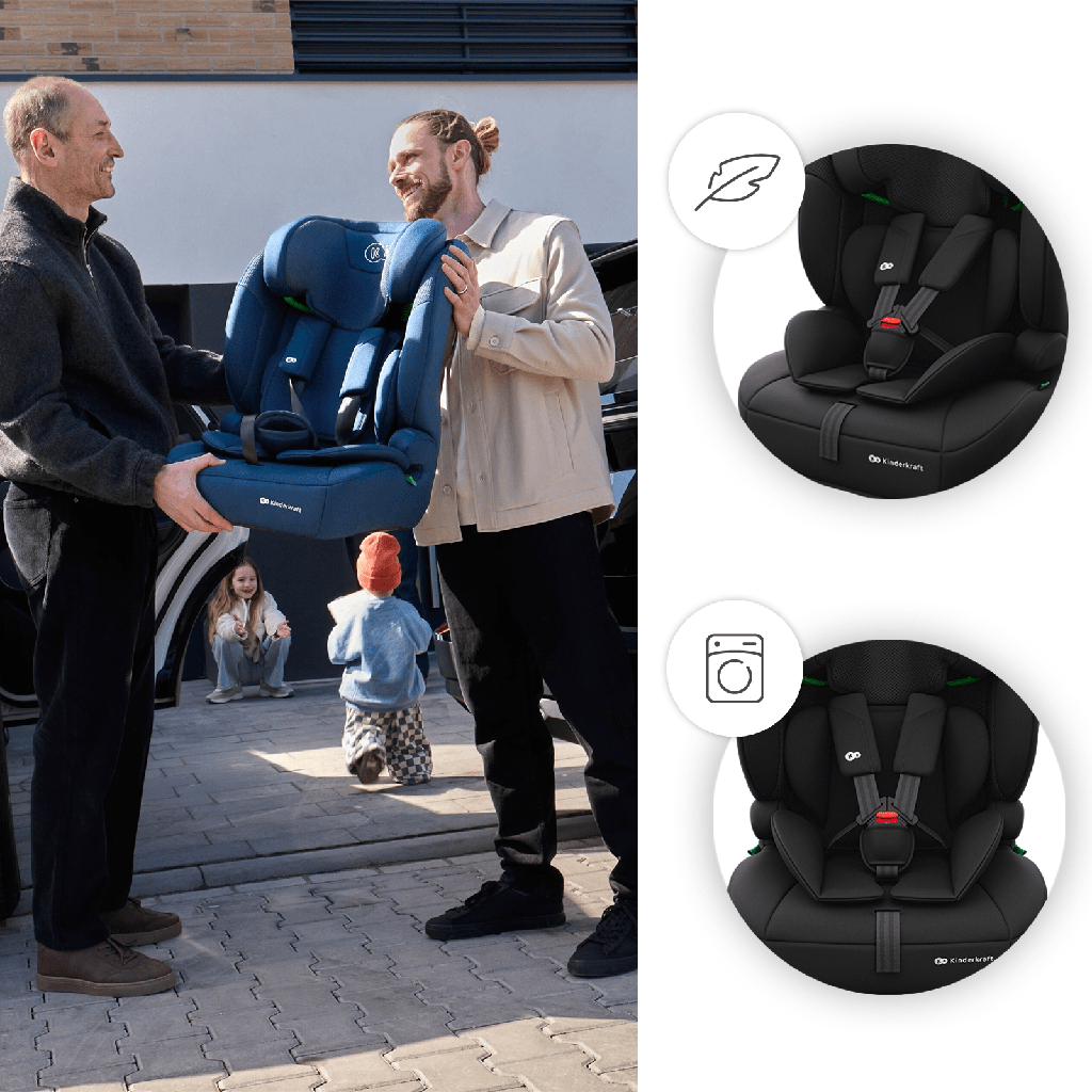 KINDERKRAFT Autosedačka Comfort Up 2 Plus i-Size (76-150 cm) Black
