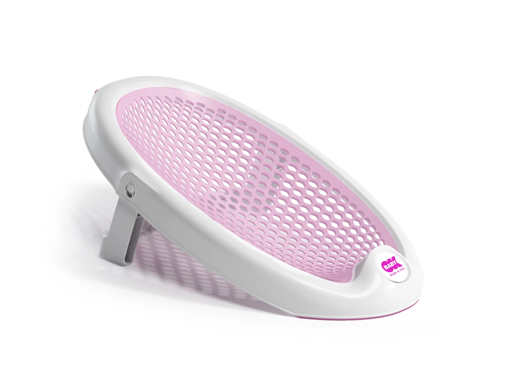 OK BABY Lehátko do vane skladacie mäkké protišmykové Jelly 0–8m Pink