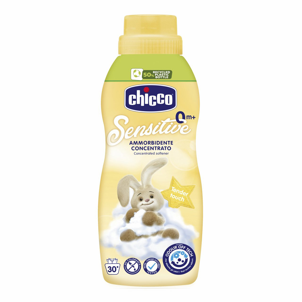 6x CHICCO Aviváž koncentrovaná Baby Sensitive Jemný dotyk 750 ml (6x30 praní)