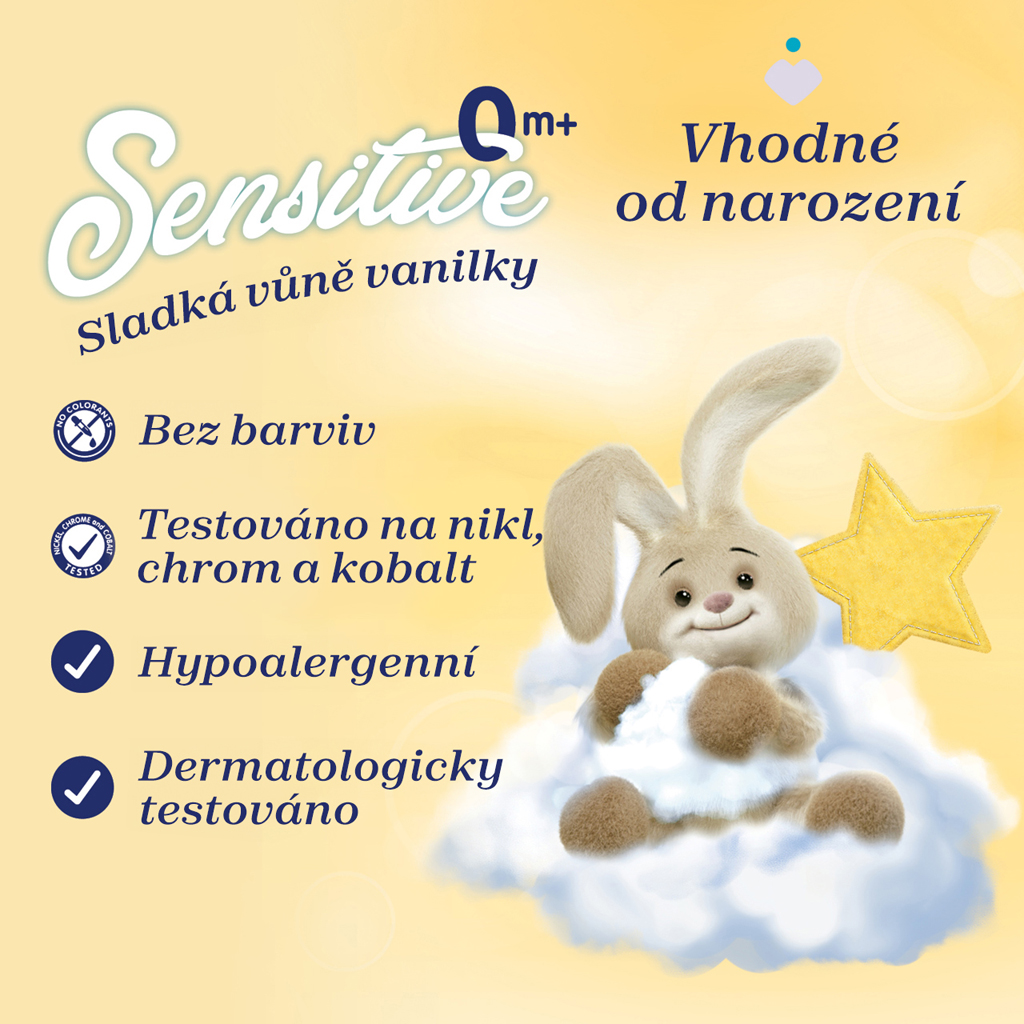 6x CHICCO Aviváž koncentrovaná Baby Sensitive Jemný dotyk 750 ml (6x30 praní)