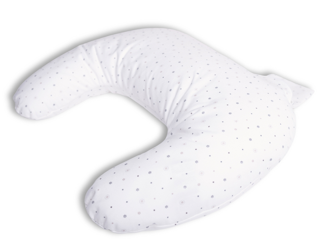 BABYMATEX Vankúš na dojčenie polohovací miniRelax Jersey 150cm Hviezdičky