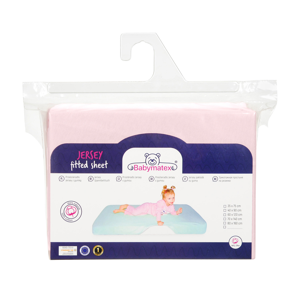 BABYMATEX Plachta napínacia Jersey 60x120cm staroružová