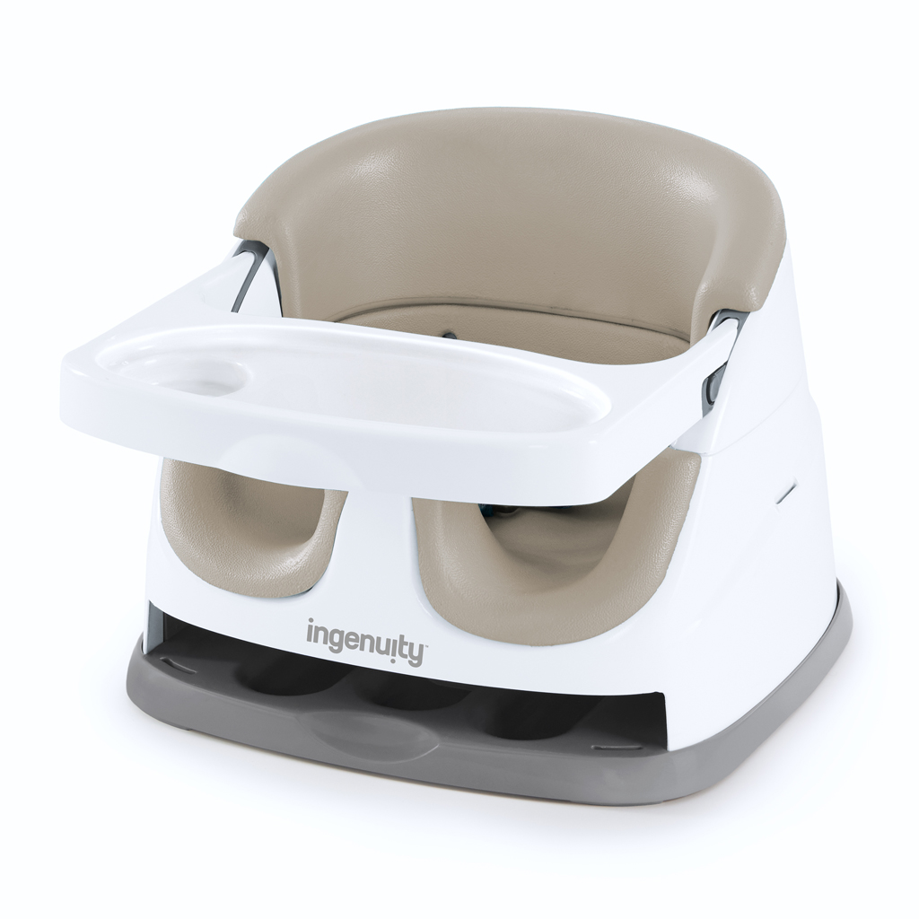 INGENUITY Jedálenská stolička na stoličku 2v1 Baby Base Cashmere 6m+ do 15 kg
