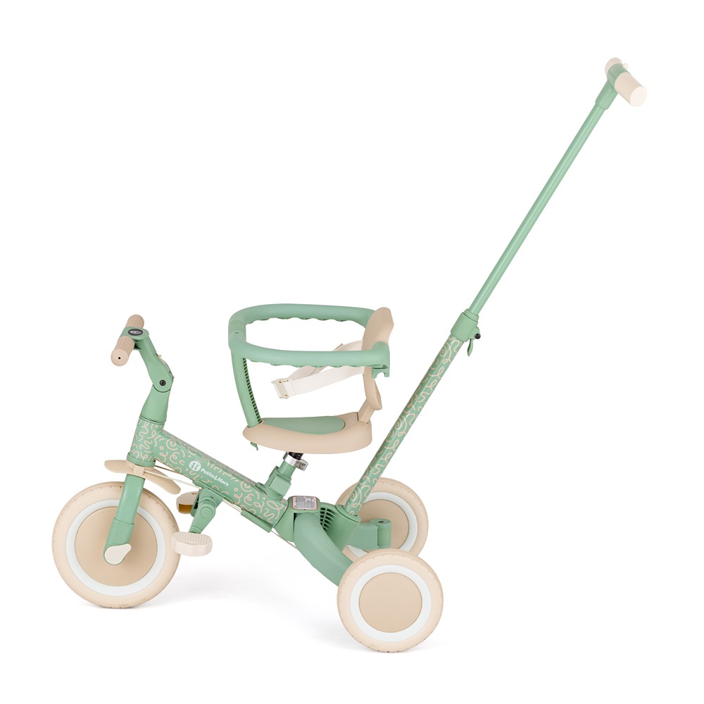 PETITE&amp;MARS Trojkolka multifunkčná 5v1 Turbo - limitovaná edícia Green Twist