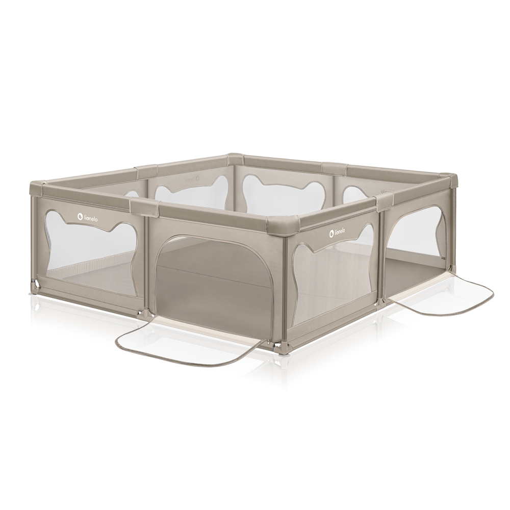LIONELO Ohrádka pre deti Willow XL Beige Sand 187 x 207 cm