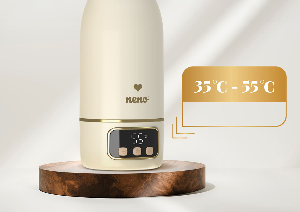 NENO Ohrievač mlieka, vody a nápojov Savia bezdrôtový, 500 ml, 35–55 °C, USB-C