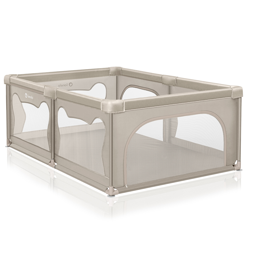 LIONELO Ohrádka pre deti Willow Beige Sand 127 x 187 cm
