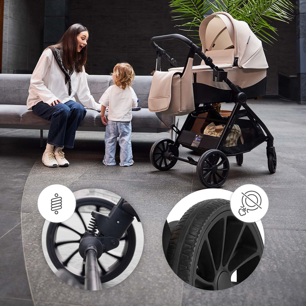 KINDERKRAFT Kočík kombinovaný Vesto 2 3v1 Beige
