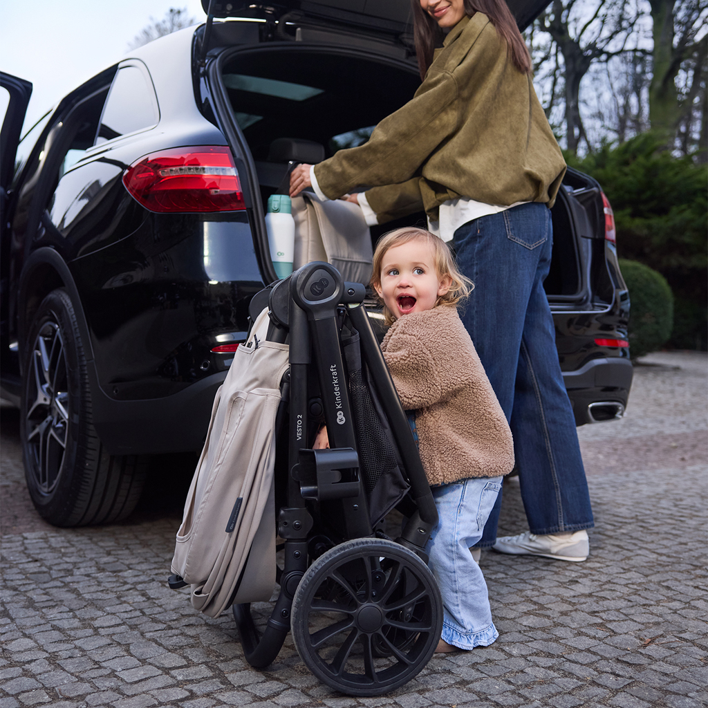 KINDERKRAFT Kočík kombinovaný Vesto 2 3v1 Black