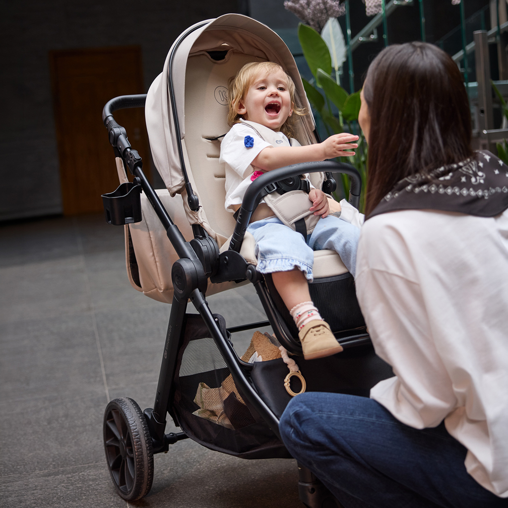 KINDERKRAFT Kočík kombinovaný Vesto 2 3v1 Grey