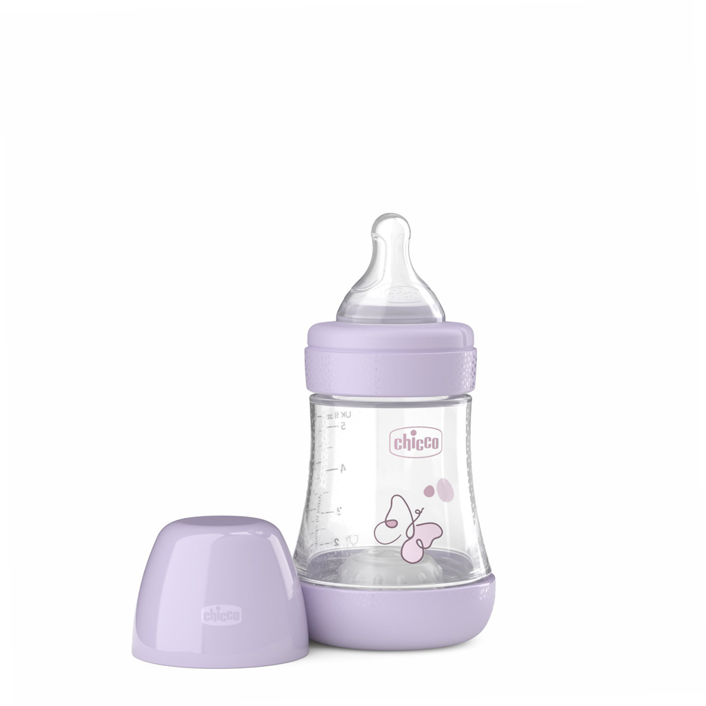 CHICCO Fľaša dojčenská antikoliková Perfect5 150 ml dievča pomalý prietok 0m+