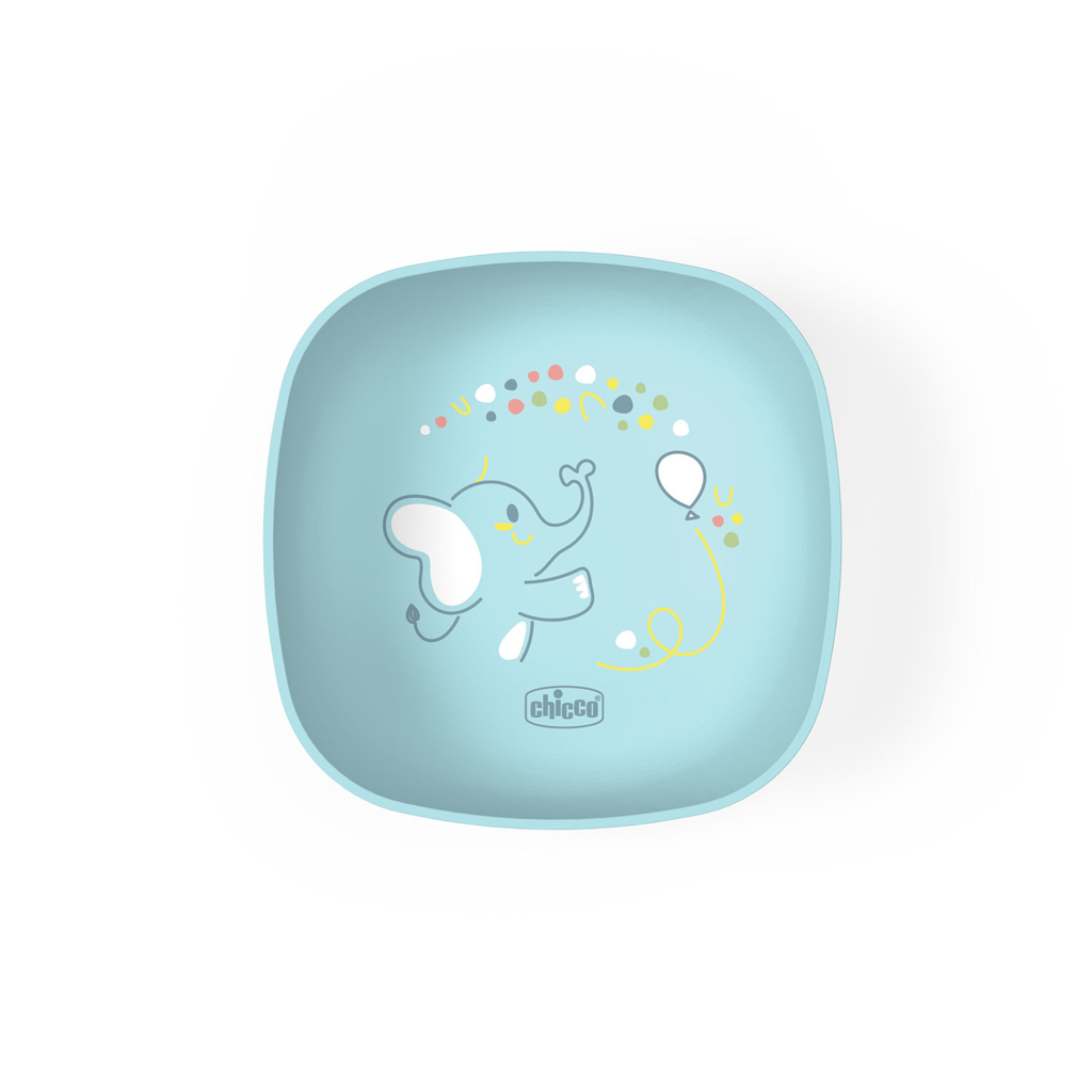 CHICCO Miska s vekom stohovateľná blue 6m+