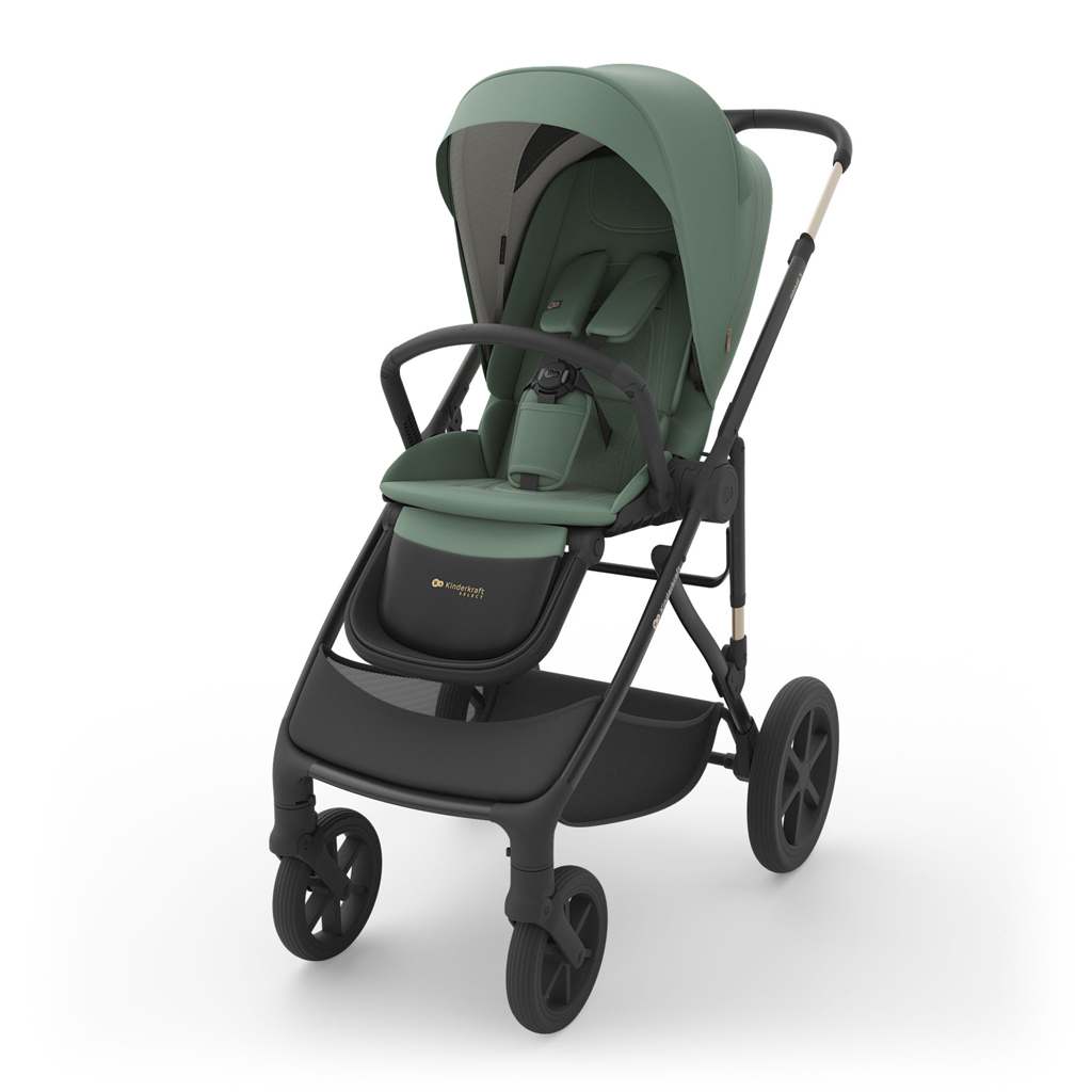 KINDERKRAFT Kočík kombinovaný 3v1 Prime 3 Dark Green