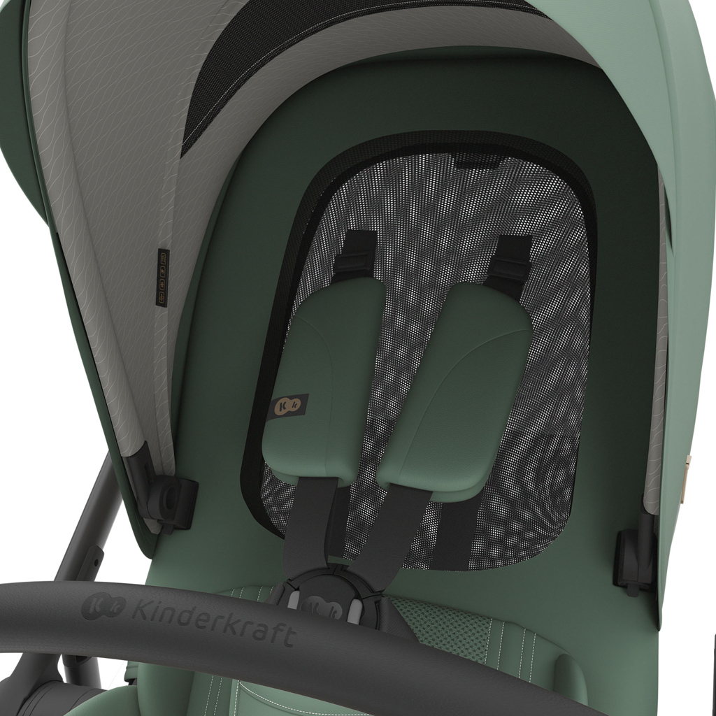 KINDERKRAFT Kočík kombinovaný 3v1 Prime 3 Dark Green