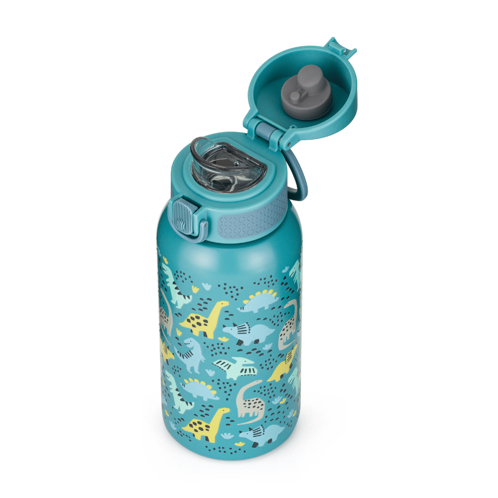 PETITE&amp;MARS Fľaša nerezová termo s náustkom 500 ml Dino Park 36m+
