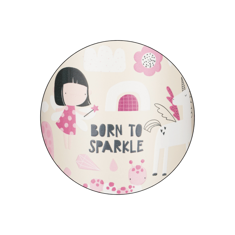 PETITE&amp;MARS Fľaša nerezová termo so slamkou 350 ml Twinkling Fairy 12m+