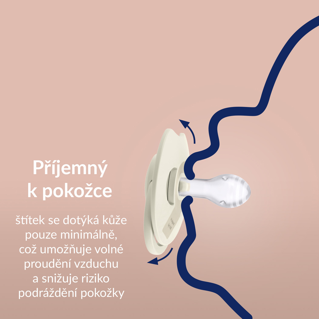 LOVI Cumlík silikónový dynamický Prime 18m+ 2ks Baby Blue/Blue