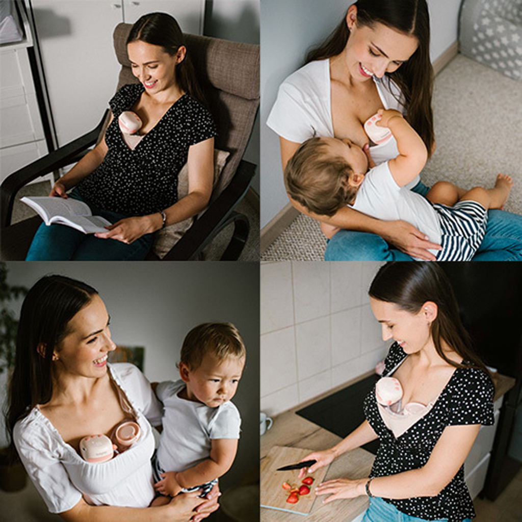 BABYONO Odsávačka materského mlieka duo elektrická Double Twinny + CHICCO Vložky do podprsenky 30ks