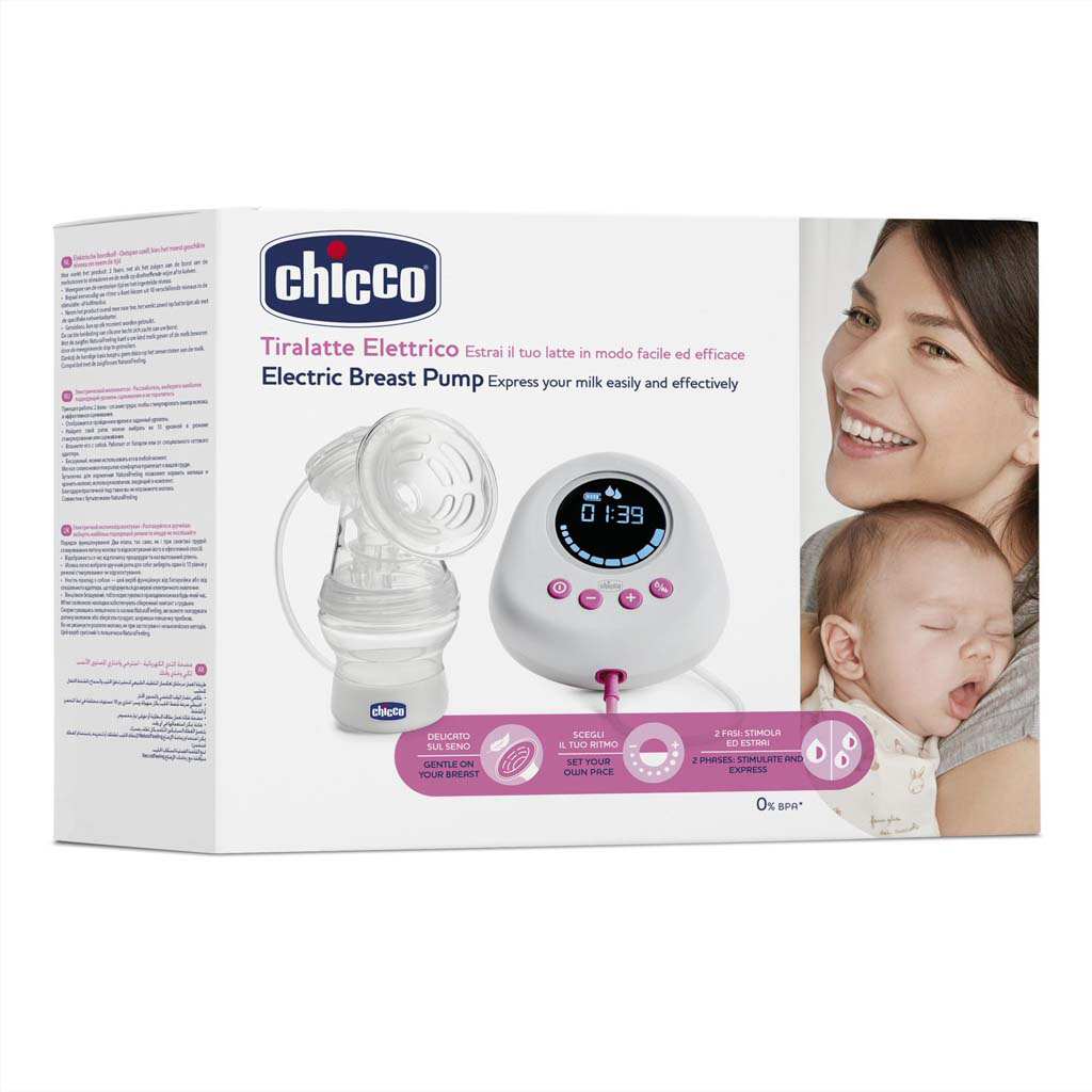 CHICCO Odsávačka materského mlieka elektrická Single pink + CHICCO Vložky do podprsenky 30ks