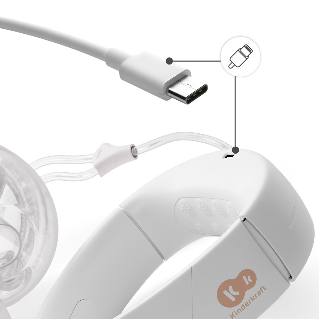 KINDERKRAFT Odsávačka mlieka Double Hands-free Gentleneste + CHICCO Vložky do podprsenky 30ks
