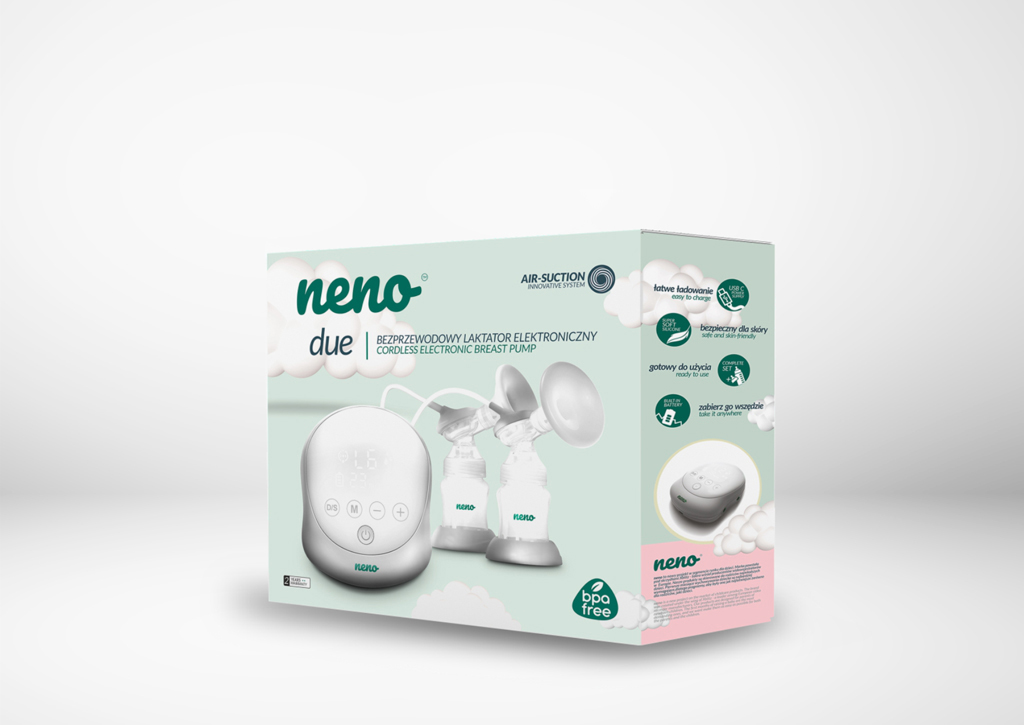 NENO Odsávačka materského mlieka duo elektrická Neno Due + CHICCO Vložky do podprsenky 30ks