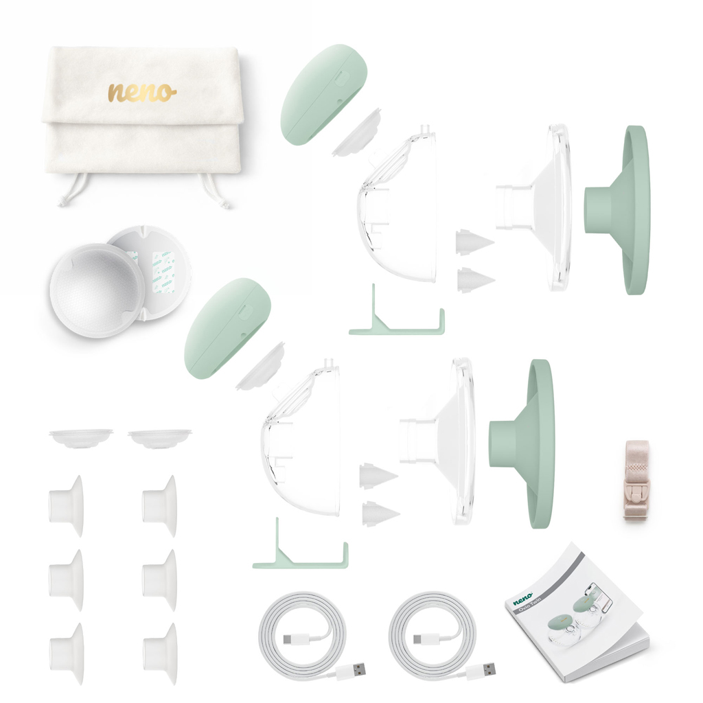 NENO Odsávačka mlieka Ovio Twin Duo bezdrôtová hands-free + CHICCO Vložky do podprsenky 30ks