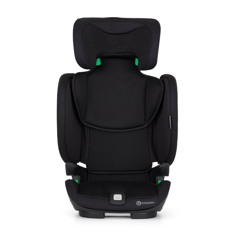 PETITE&amp;MARS Autosedačka Elite Fix Pro i-Size Coal Black Air 100-150 cm (15-36 kg)