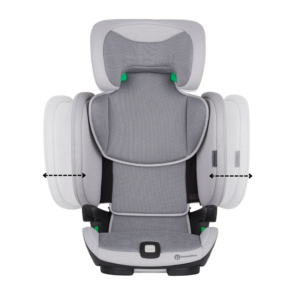 PETITE&amp;MARS Autosedačka Elite Fix Pro i-Size Gentle Grey Air 100-150 cm (15-36 kg)