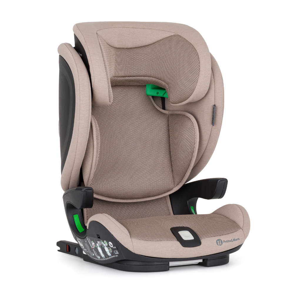 PETITE&amp;MARS Autosedačka Elite Fix Pro i-Size Tan Brown Air 100-150 cm (15-36 kg)