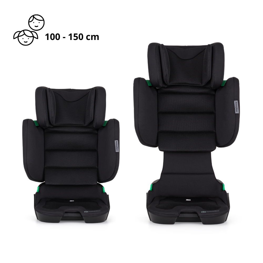 PETITE&amp;MARS Autosedačka Flex Pro i-Size Coal Black Air 100-150 cm (15-36 kg)