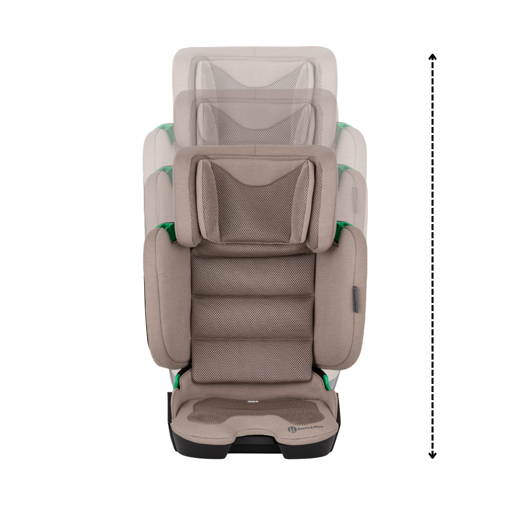 PETITE&amp;MARS Autosedačka Flex Pro i-Size Tan Brown Air 100-150 cm (15-36 kg)